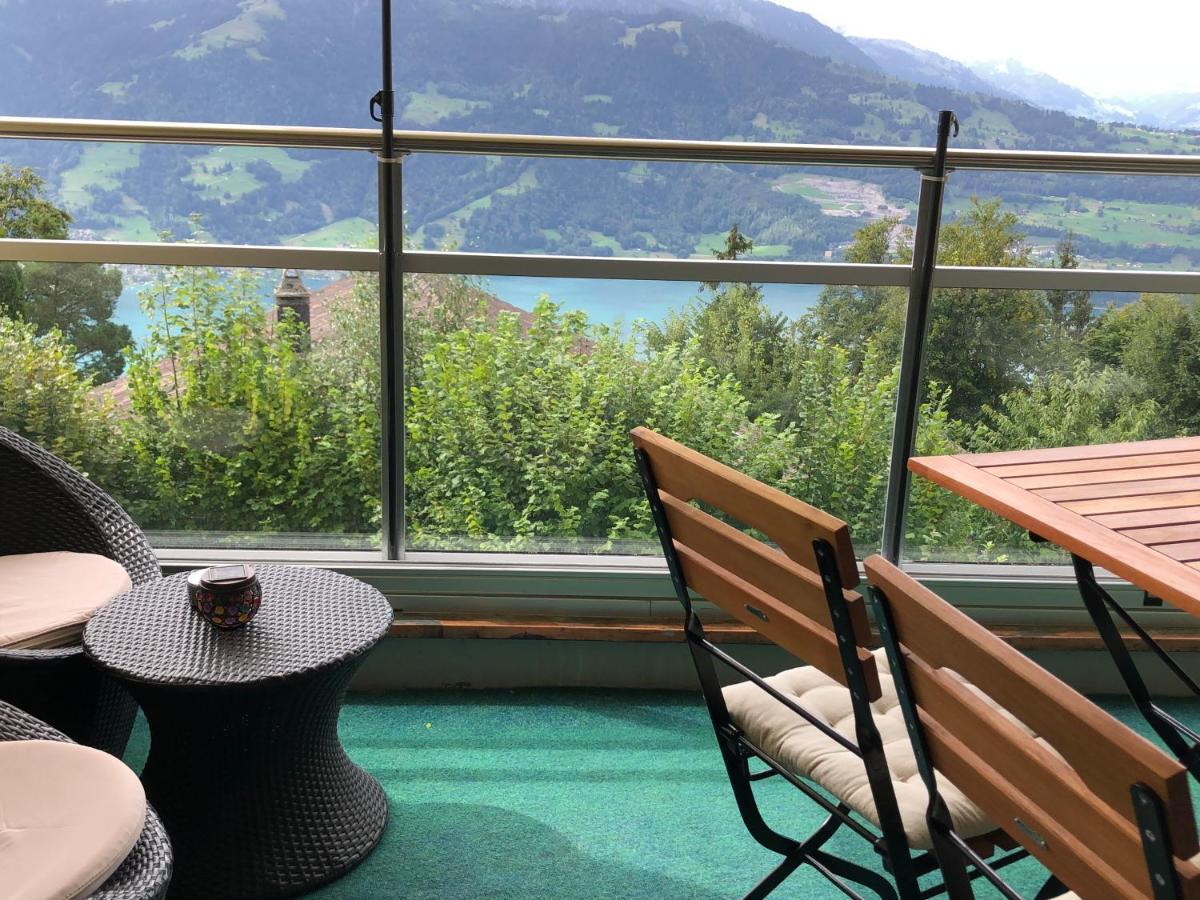 Wohnung Mit See Und Bergsicht Im Vier Sterne Hotel Beatenberg Eksteriør billede